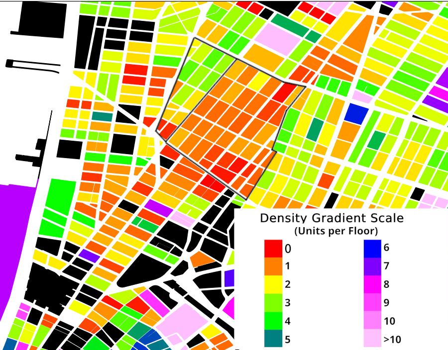 SoHo Density Split, DensityMap w/ Units per Floor